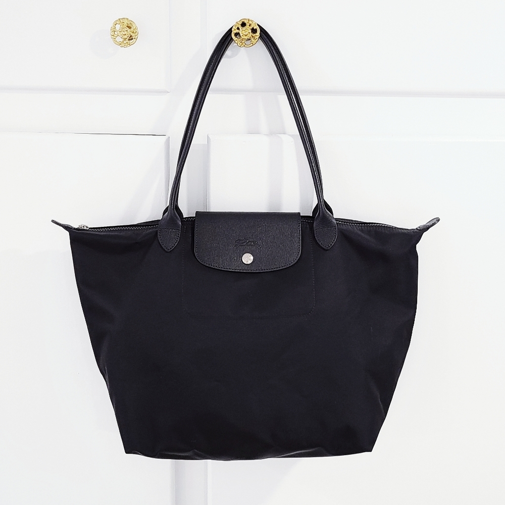 Longchamp Le Pliage Large Black Tote